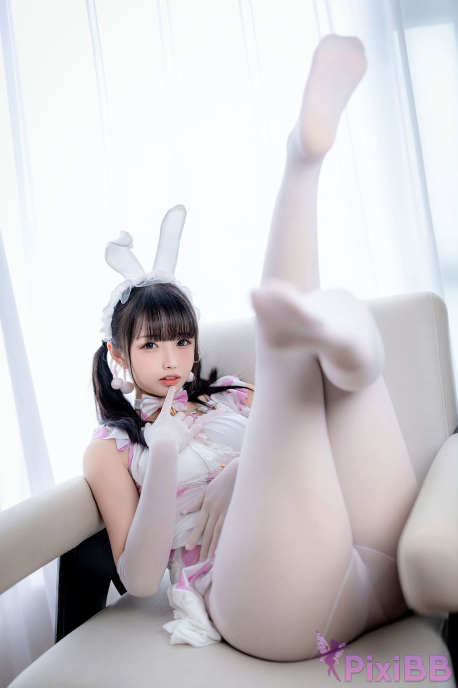 Cosplayer One hundred thousand precious volts White Peach Oolong Milk Tea PixiBB.COM 021