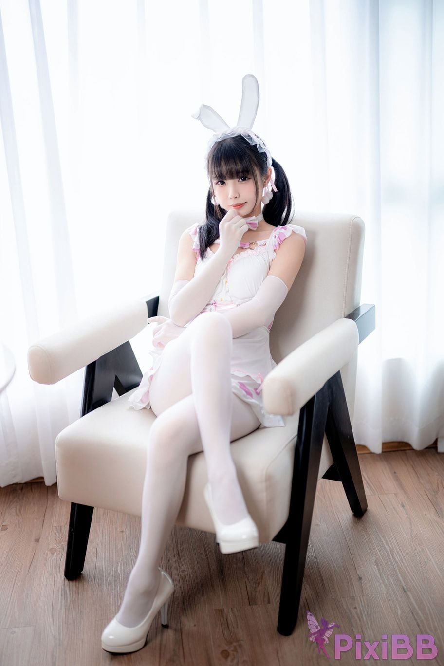 Cosplayer One hundred thousand precious volts White Peach Oolong Milk Tea PixiBB.COM 023
