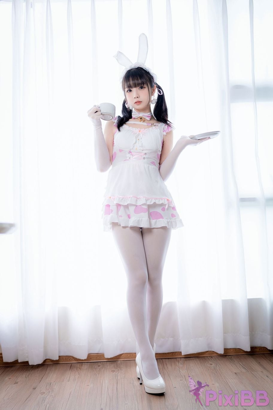 Cosplayer One hundred thousand precious volts White Peach Oolong Milk Tea PixiBB.COM 026