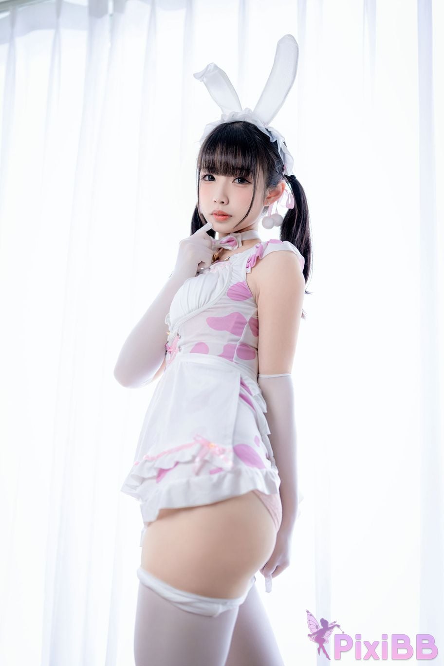 Cosplayer One hundred thousand precious volts White Peach Oolong Milk Tea PixiBB.COM 061