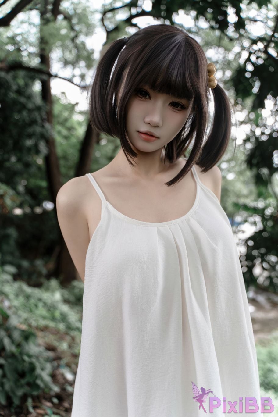 Cosplayer Qiqi be good Encounter on a rainy day PixiBB.COM 014