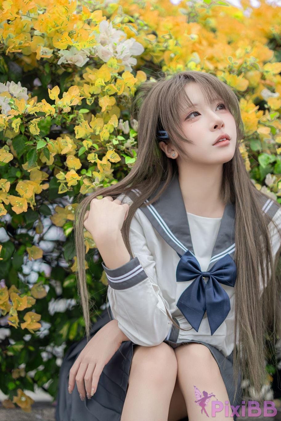 Cosplayer Zhiyue Etsu ko true love JK PixiBB.COM 002