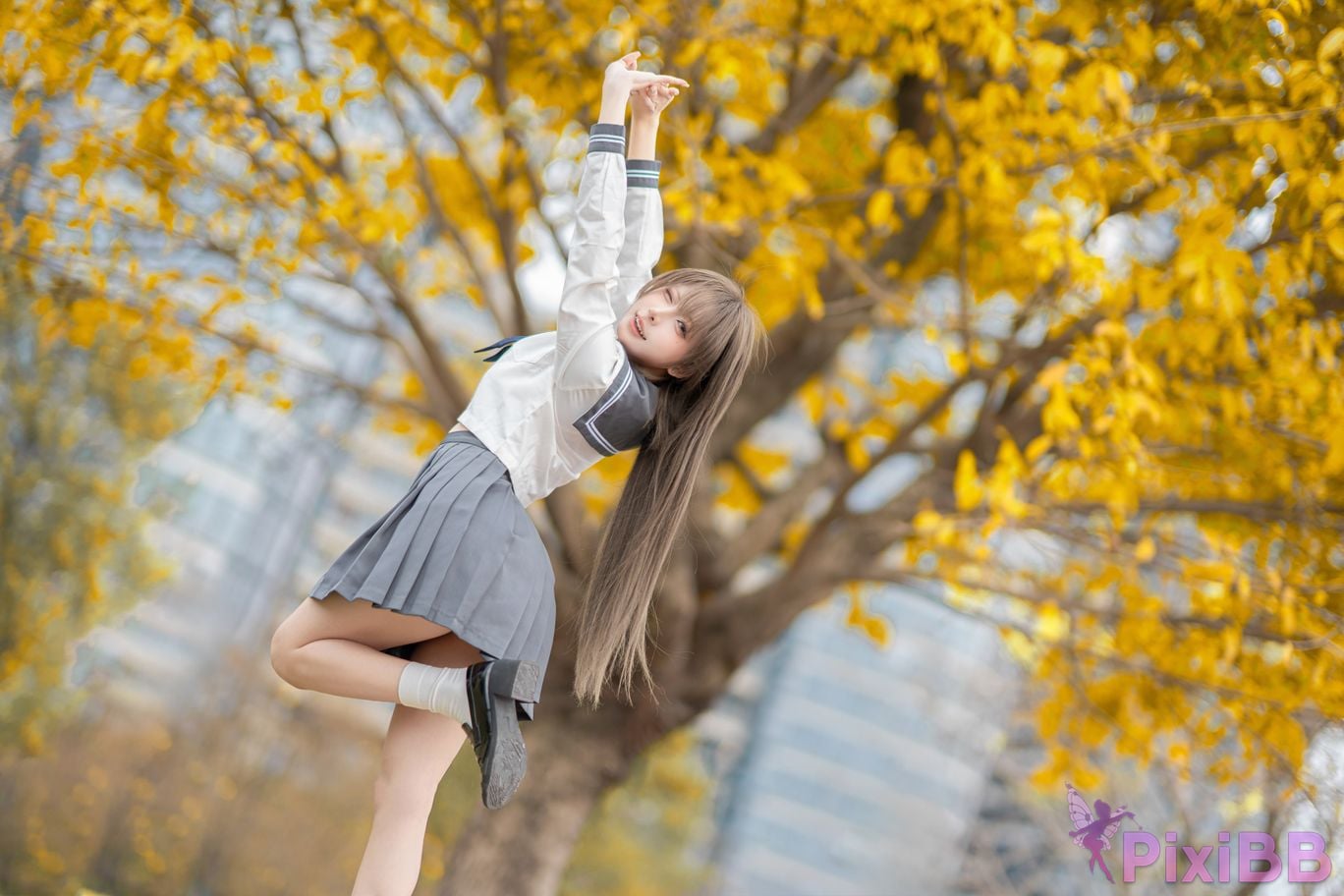 Cosplayer Zhiyue Etsu ko true love JK PixiBB.COM 012