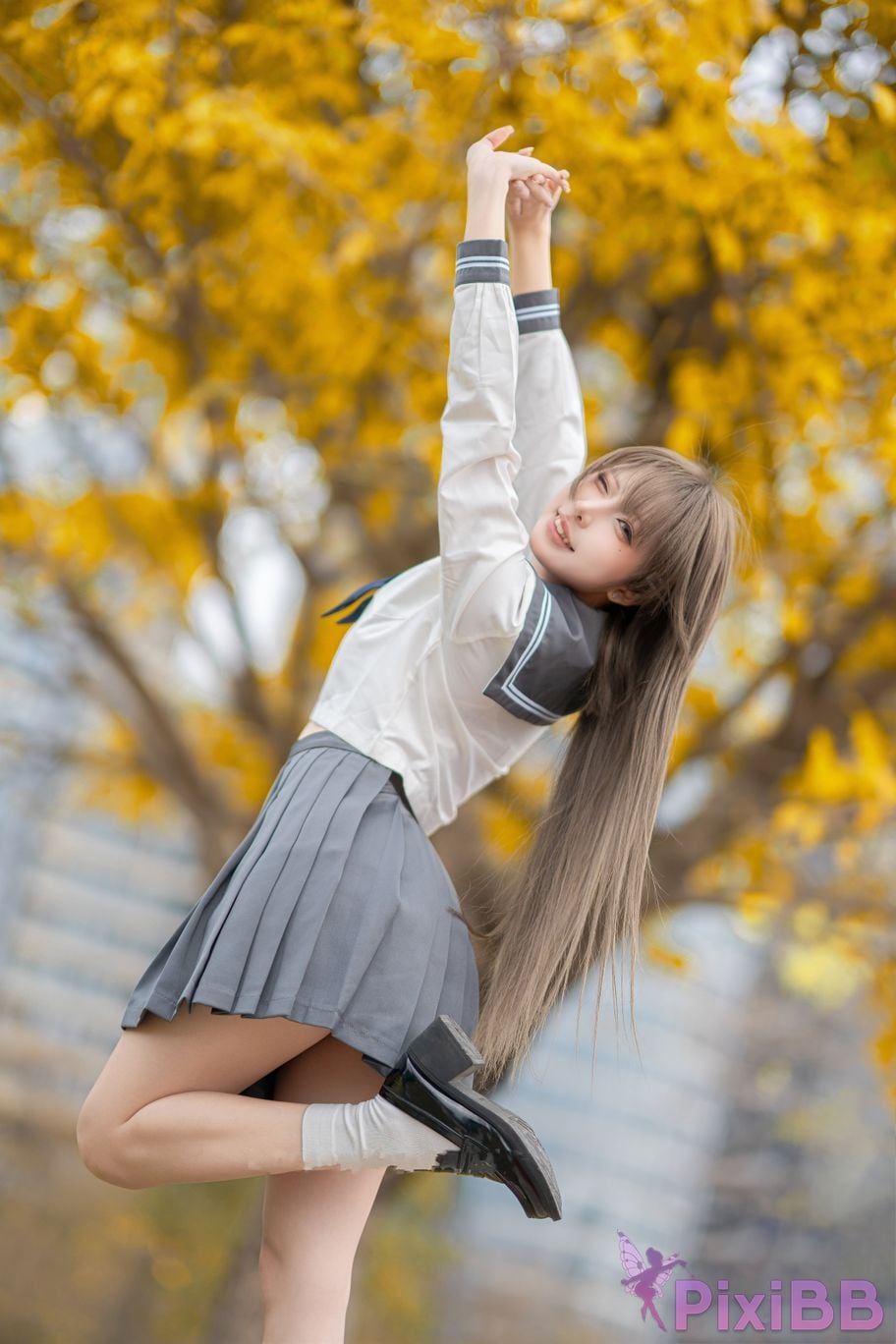 Cosplayer Zhiyue Etsu ko true love JK PixiBB.COM 023