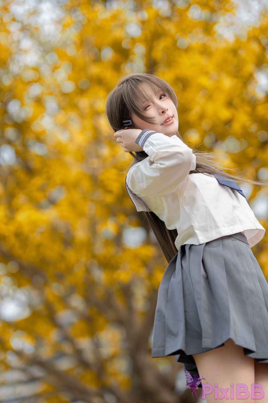 Cosplayer Zhiyue Etsu ko true love JK PixiBB.COM 024