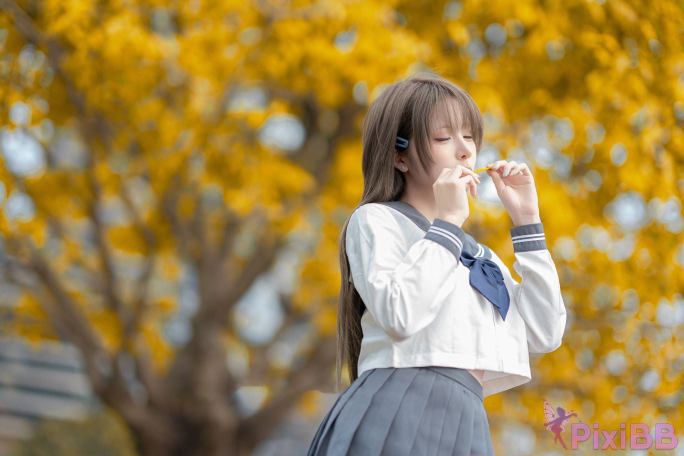 Cosplayer Zhiyue Etsu ko true love JK PixiBB.COM 025