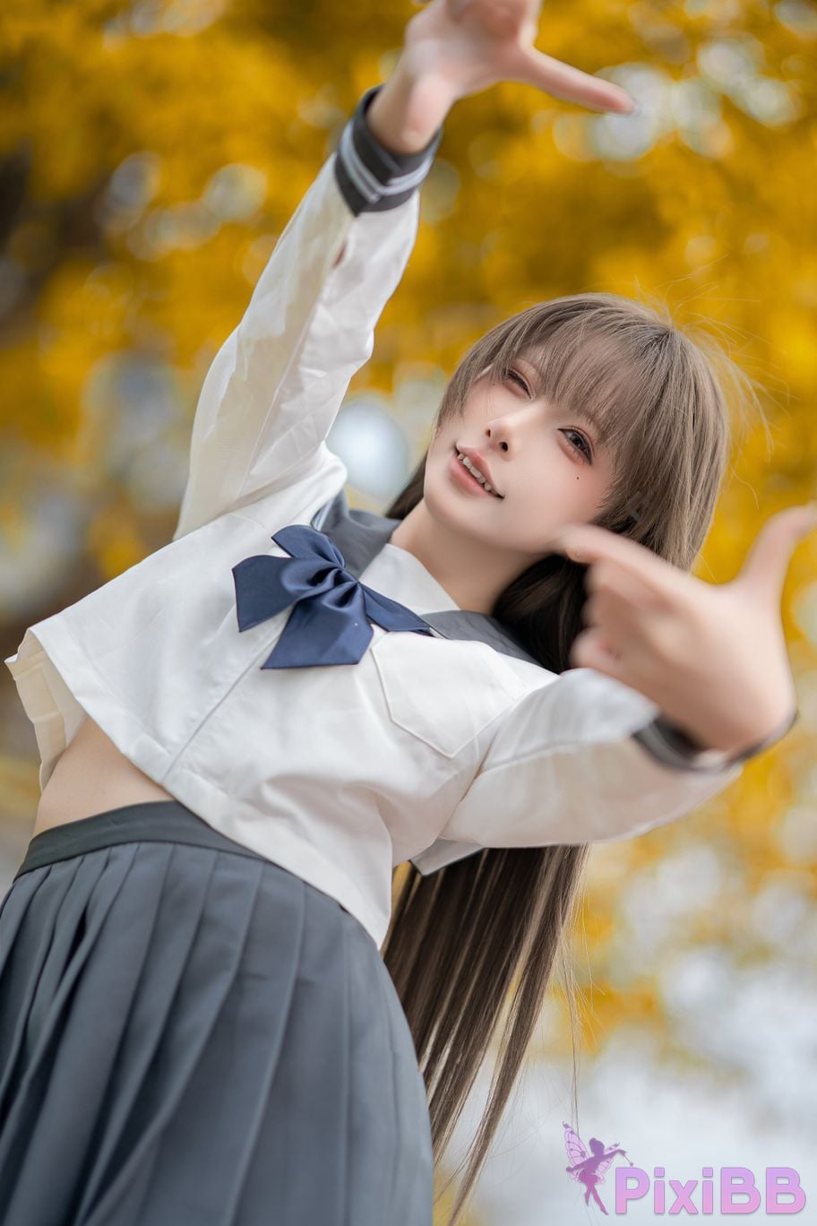 Cosplayer Zhiyue Etsu ko true love JK PixiBB.COM 027
