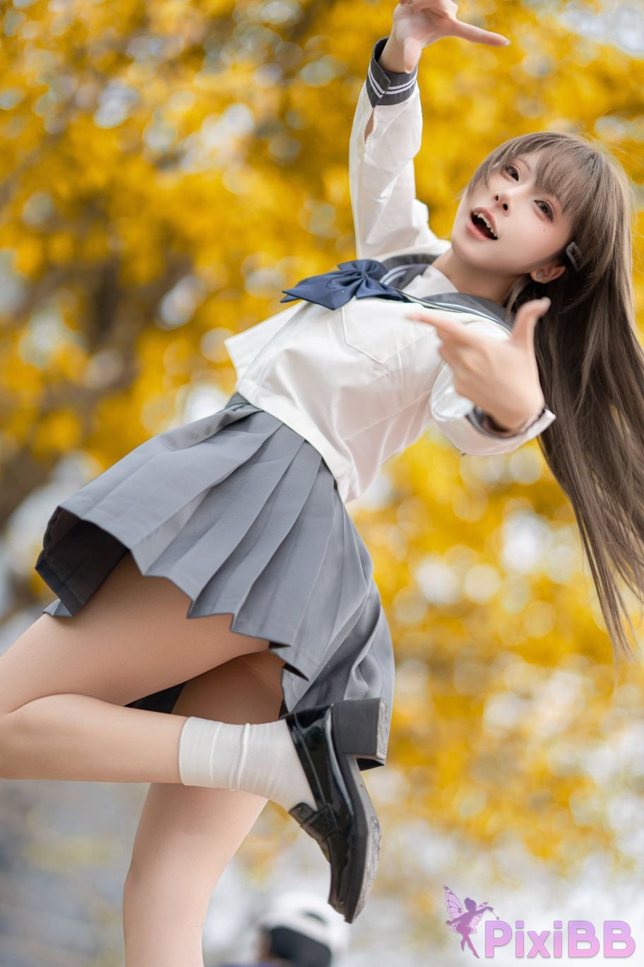 Cosplayer Zhiyue Etsu ko true love JK PixiBB.COM 028