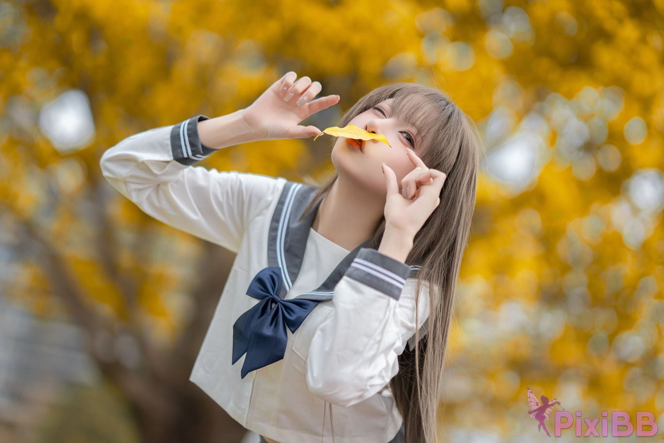 Cosplayer Zhiyue Etsu ko true love JK PixiBB.COM 029