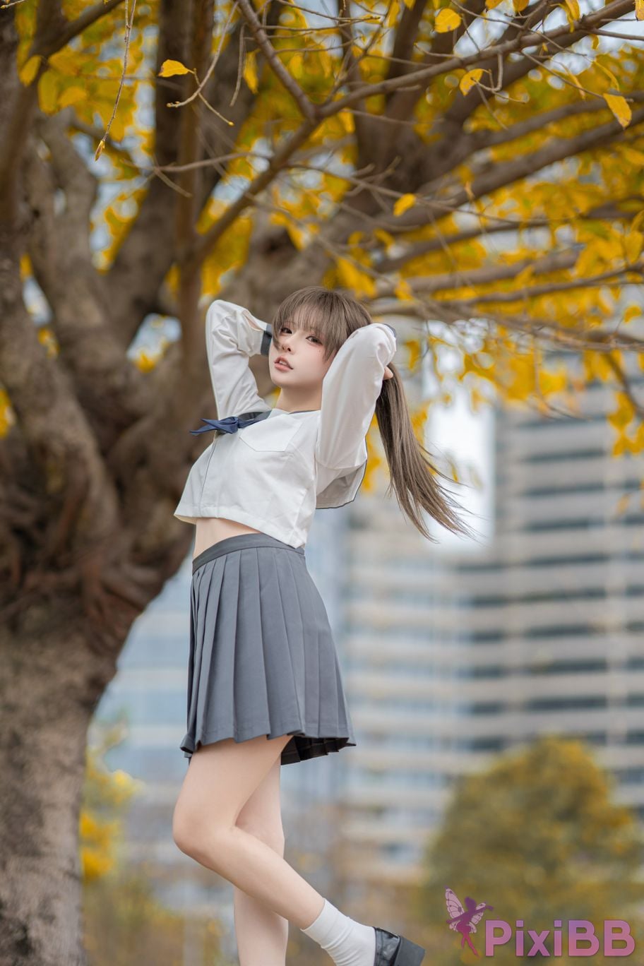 Cosplayer Zhiyue Etsu ko true love JK PixiBB.COM 031