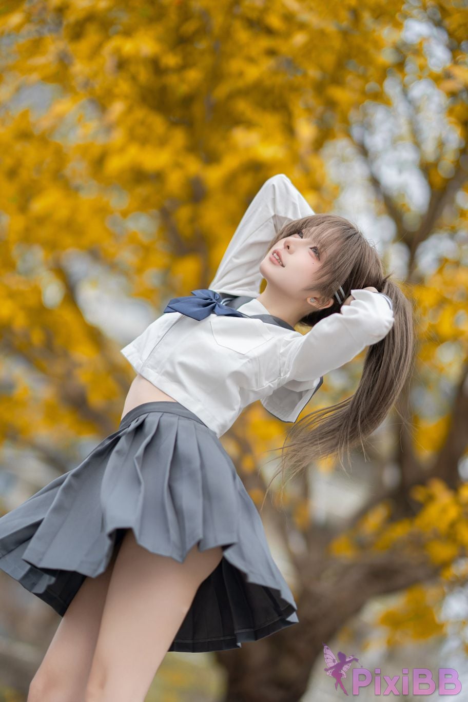Cosplayer Zhiyue Etsu ko true love JK PixiBB.COM 032