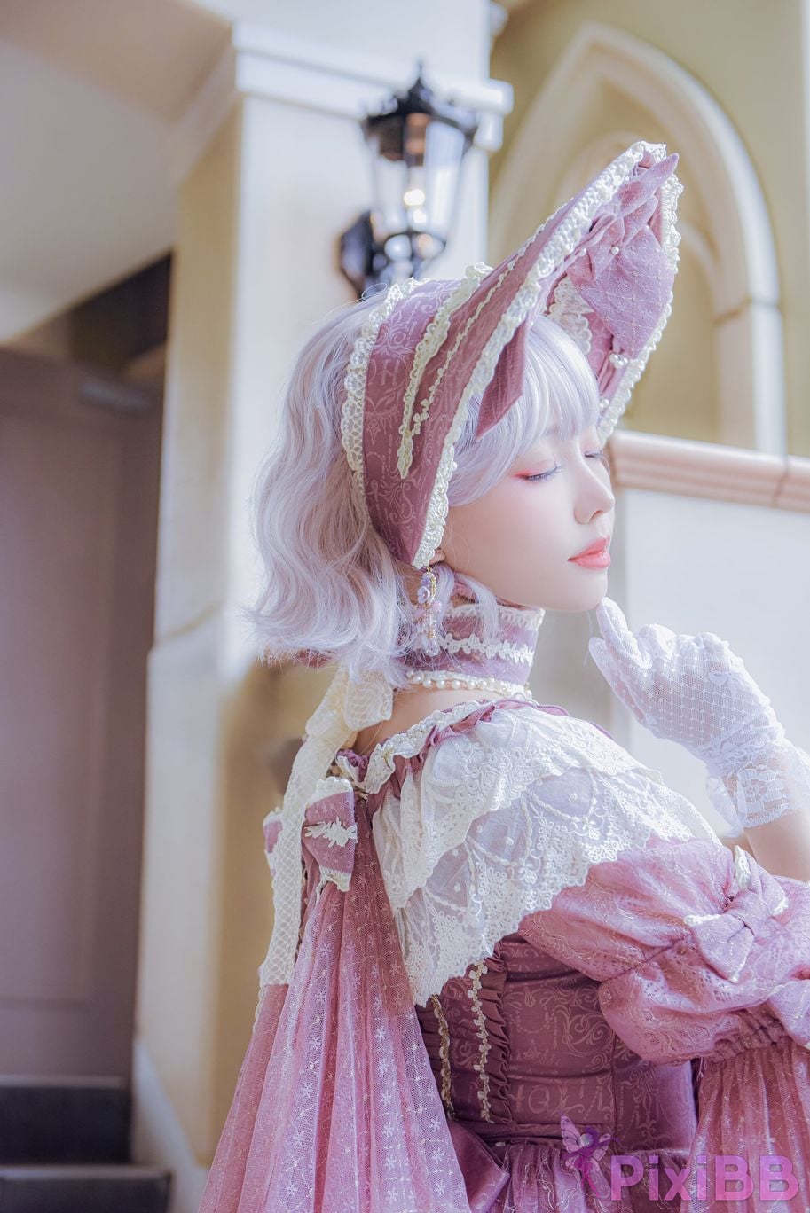 Cosplayer Ely eee ElyEE child Lilac Courtyard garden PixiBB.COM 004
