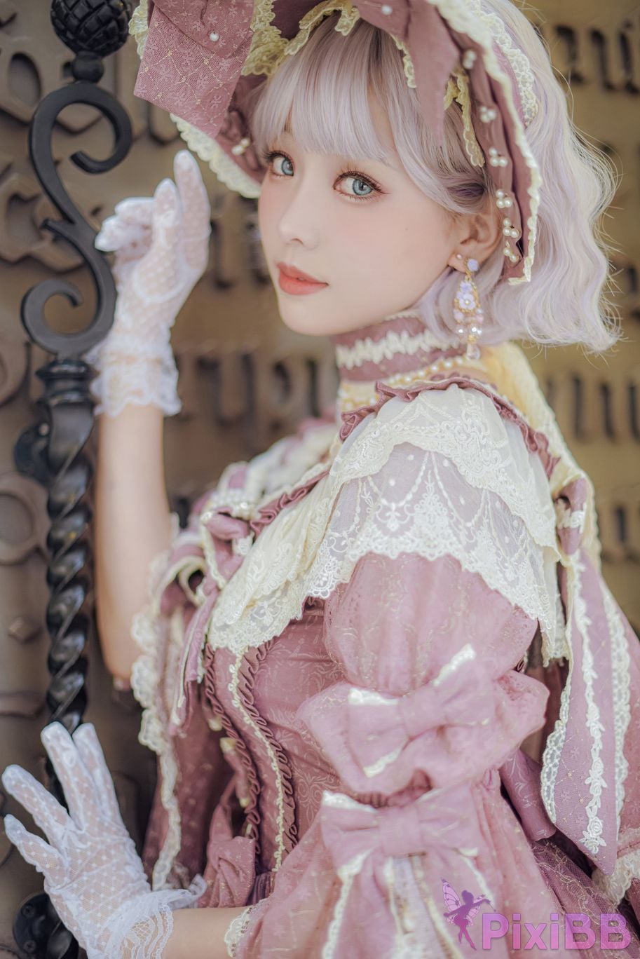 Cosplayer Ely eee ElyEE child Lilac Courtyard garden PixiBB.COM 027