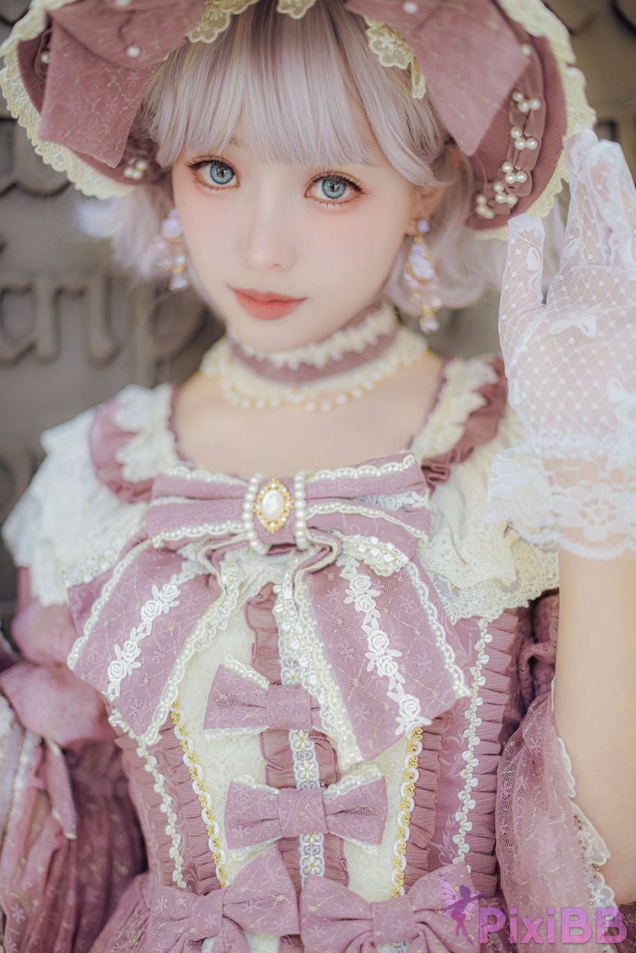 Cosplayer Ely eee ElyEE child Lilac Courtyard garden PixiBB.COM 028