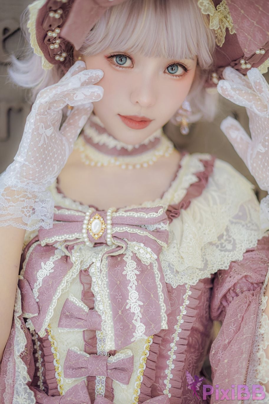Cosplayer Ely eee ElyEE child Lilac Courtyard garden PixiBB.COM 031