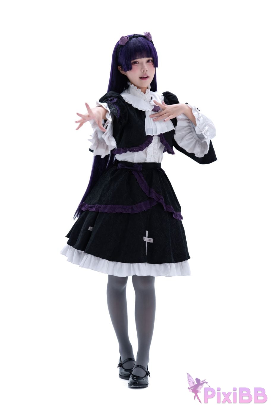 Cosplayer Nagi Shimizu Five more colored glaze Night Stalker Dress PixiBB.COM 001