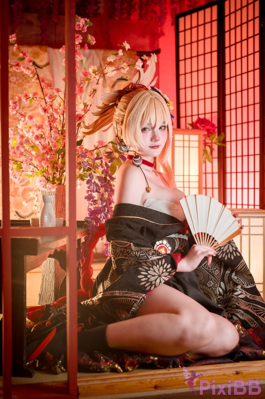 Cosplayer Xiaoyukiko small fish Yoimiya Yukata PixiBB.COM 027
