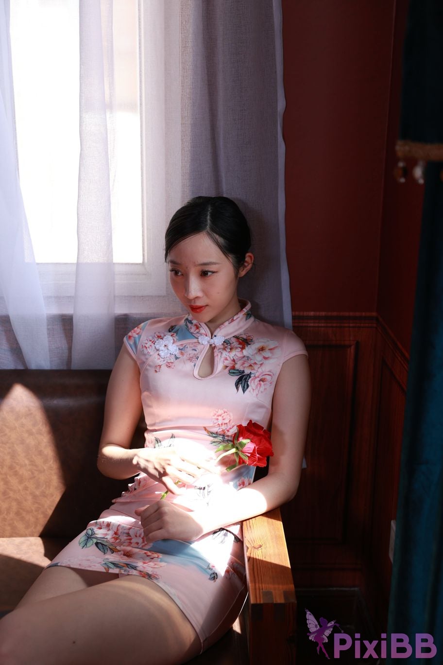 Private Photoshoot Zhang Xin Ladyly temperament cheongsam royal sister Full scale room shooting collection PixiBB.COM 021.JPG