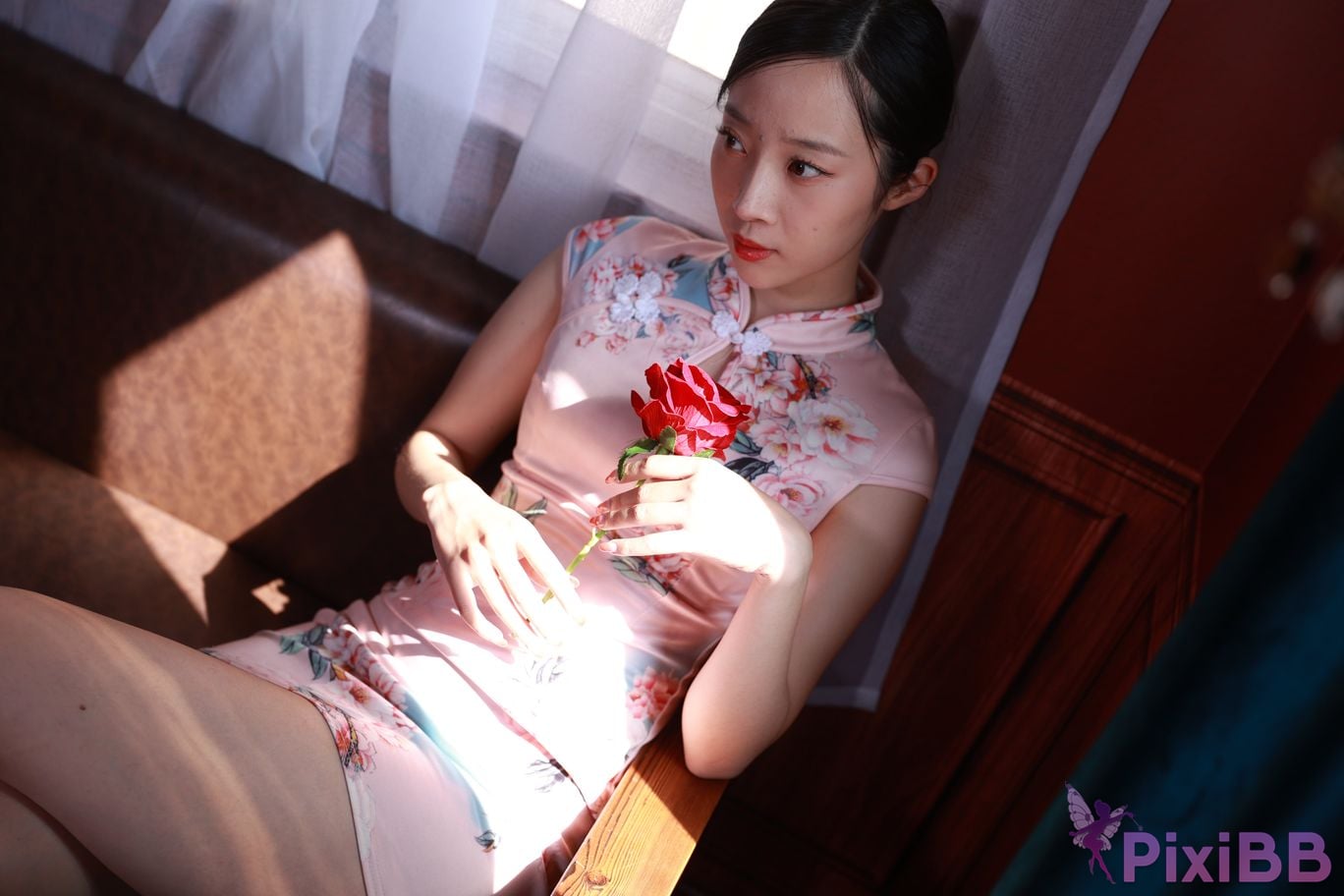 Private Photoshoot Zhang Xin Ladyly temperament cheongsam royal sister Full scale room shooting collection PixiBB.COM 022.JPG