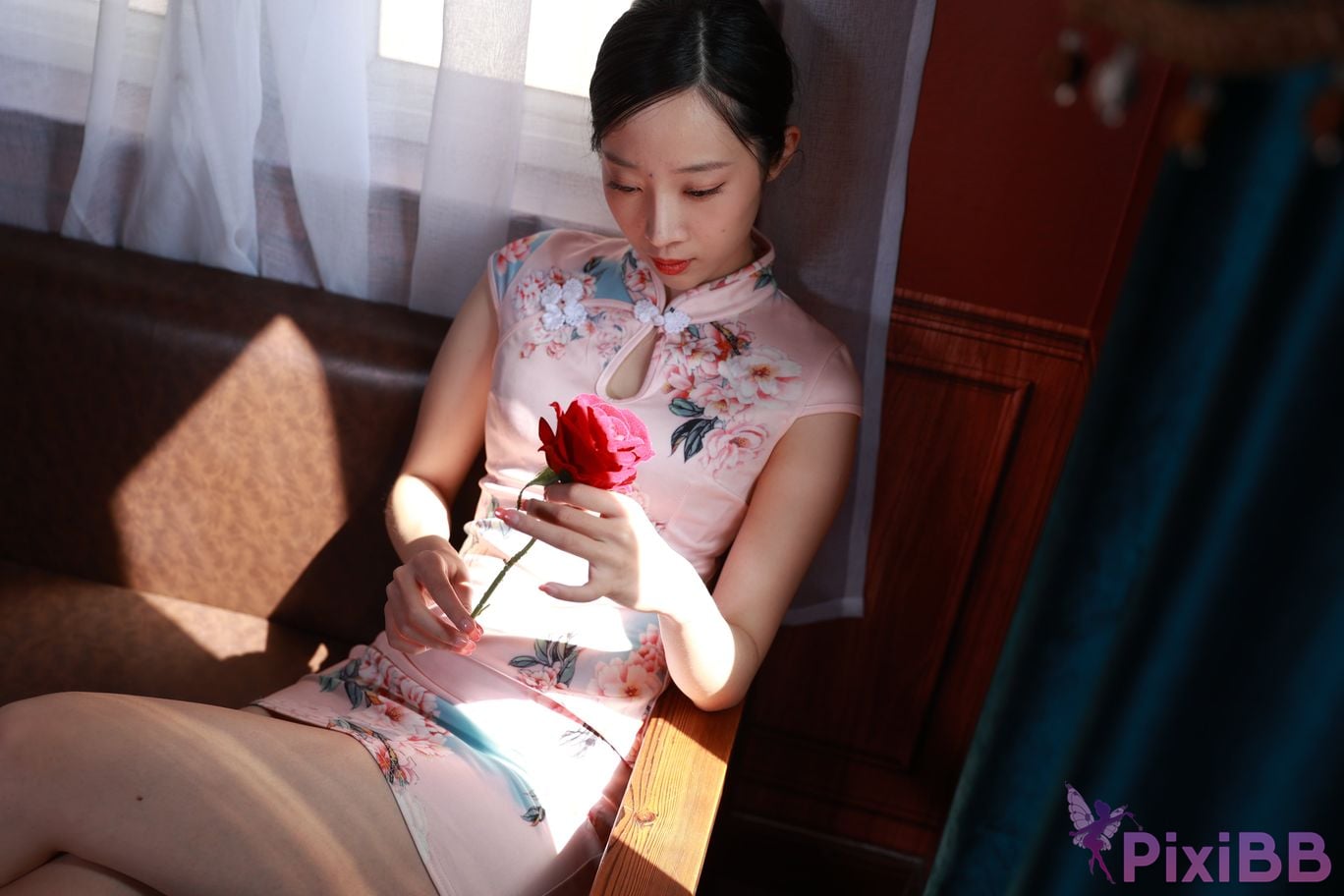 Private Photoshoot Zhang Xin Ladyly temperament cheongsam royal sister Full scale room shooting collection PixiBB.COM 023.JPG