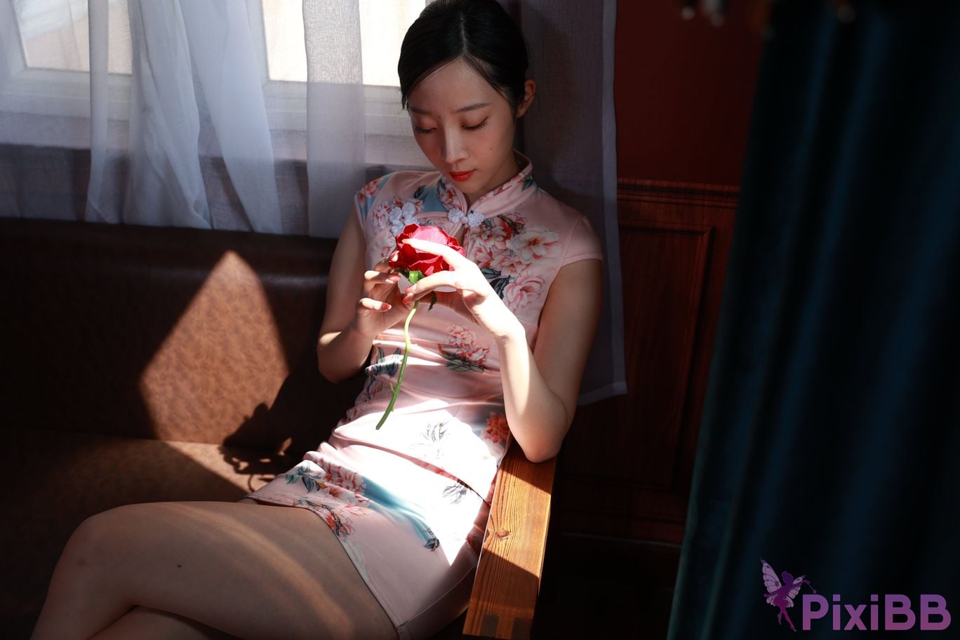 Private Photoshoot Zhang Xin Ladyly temperament cheongsam royal sister Full scale room shooting collection PixiBB.COM 026.JPG