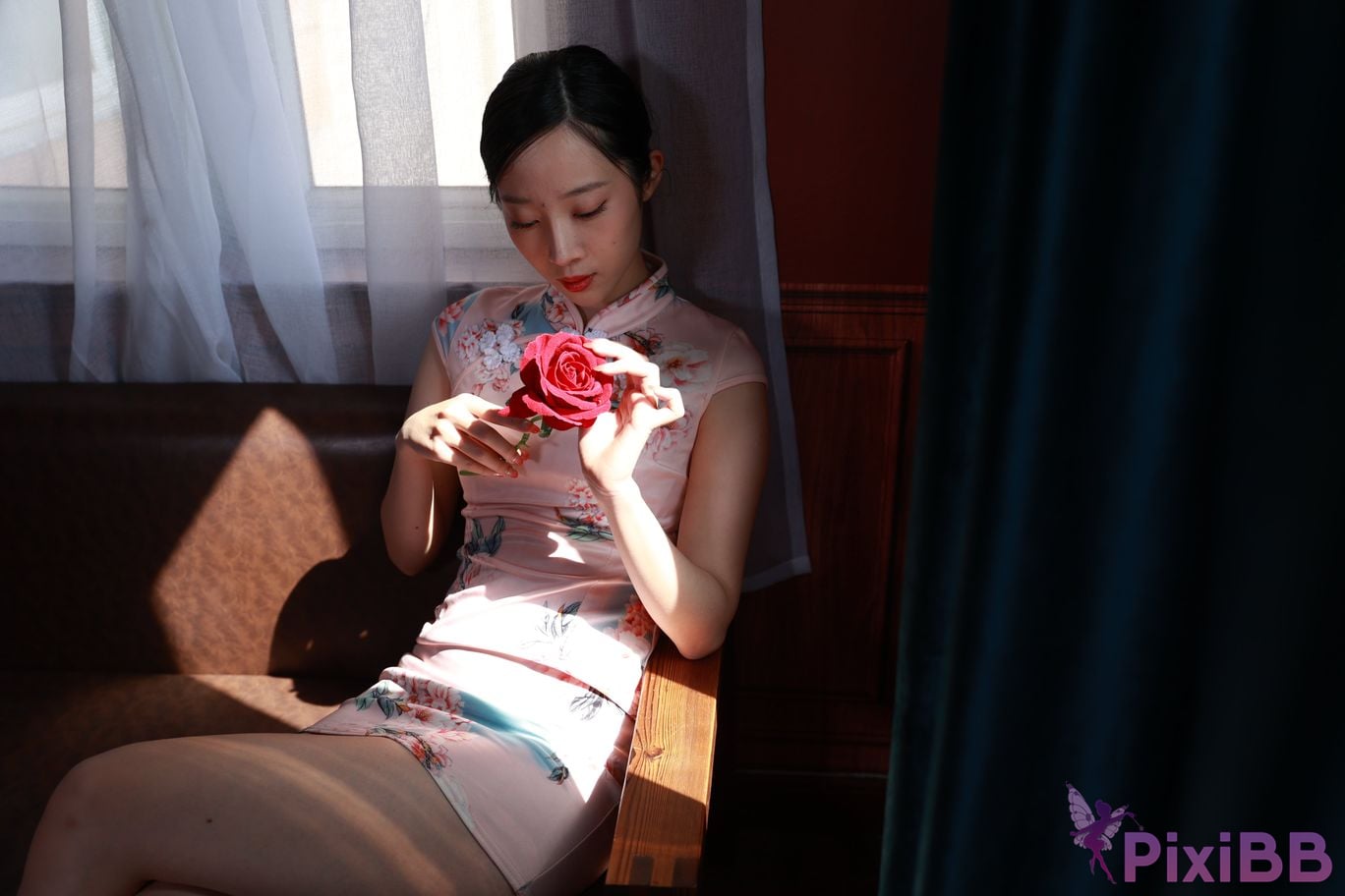 Private Photoshoot Zhang Xin Ladyly temperament cheongsam royal sister Full scale room shooting collection PixiBB.COM 027.JPG