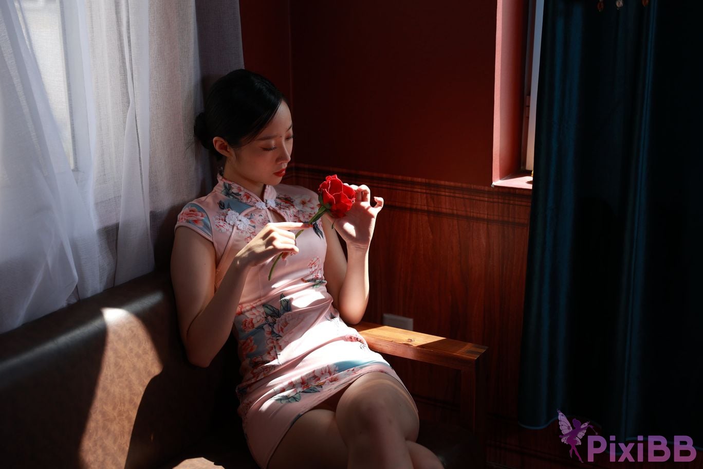 Private Photoshoot Zhang Xin Ladyly temperament cheongsam royal sister Full scale room shooting collection PixiBB.COM 029.JPG