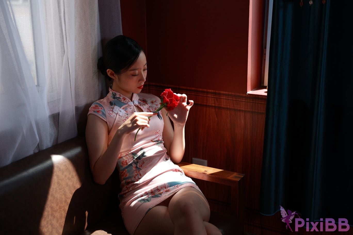 Private Photoshoot Zhang Xin Ladyly temperament cheongsam royal sister Full scale room shooting collection PixiBB.COM 030.JPG