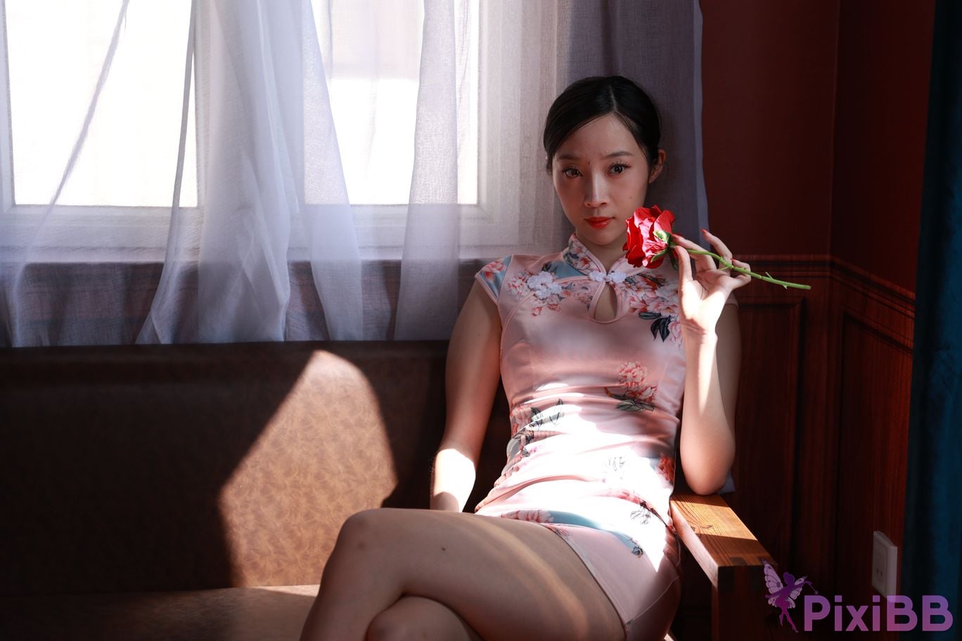 Private Photoshoot Zhang Xin Ladyly temperament cheongsam royal sister Full scale room shooting collection PixiBB.COM 034.JPG