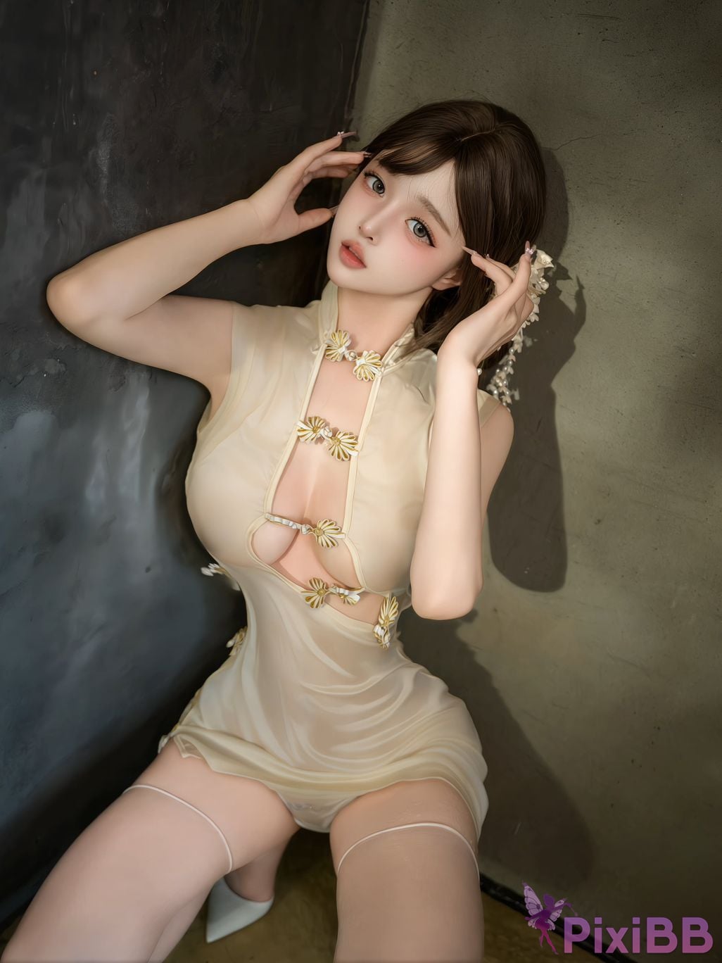 Cosplayer milk shop Douyin paid photo collection PixiBB.COM 004