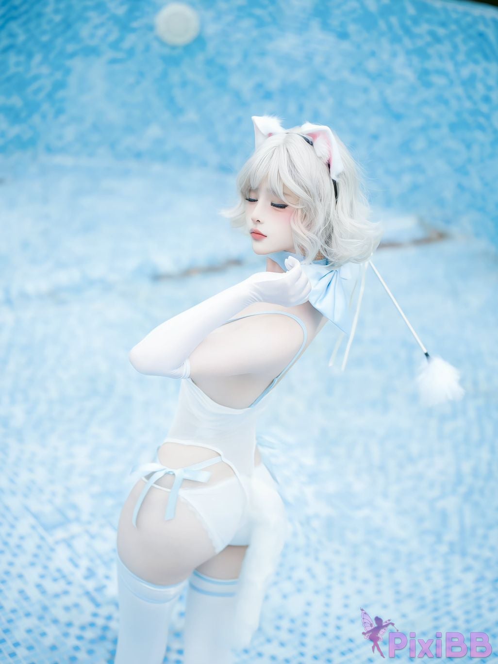 Cosplayer milk shop Douyin paid photo collection PixiBB.COM 086