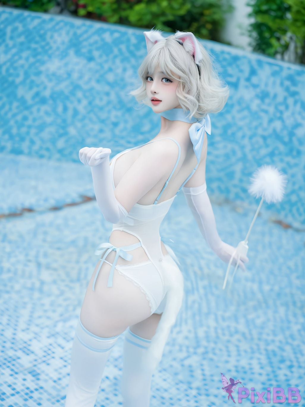 Cosplayer milk shop Douyin paid photo collection PixiBB.COM 091