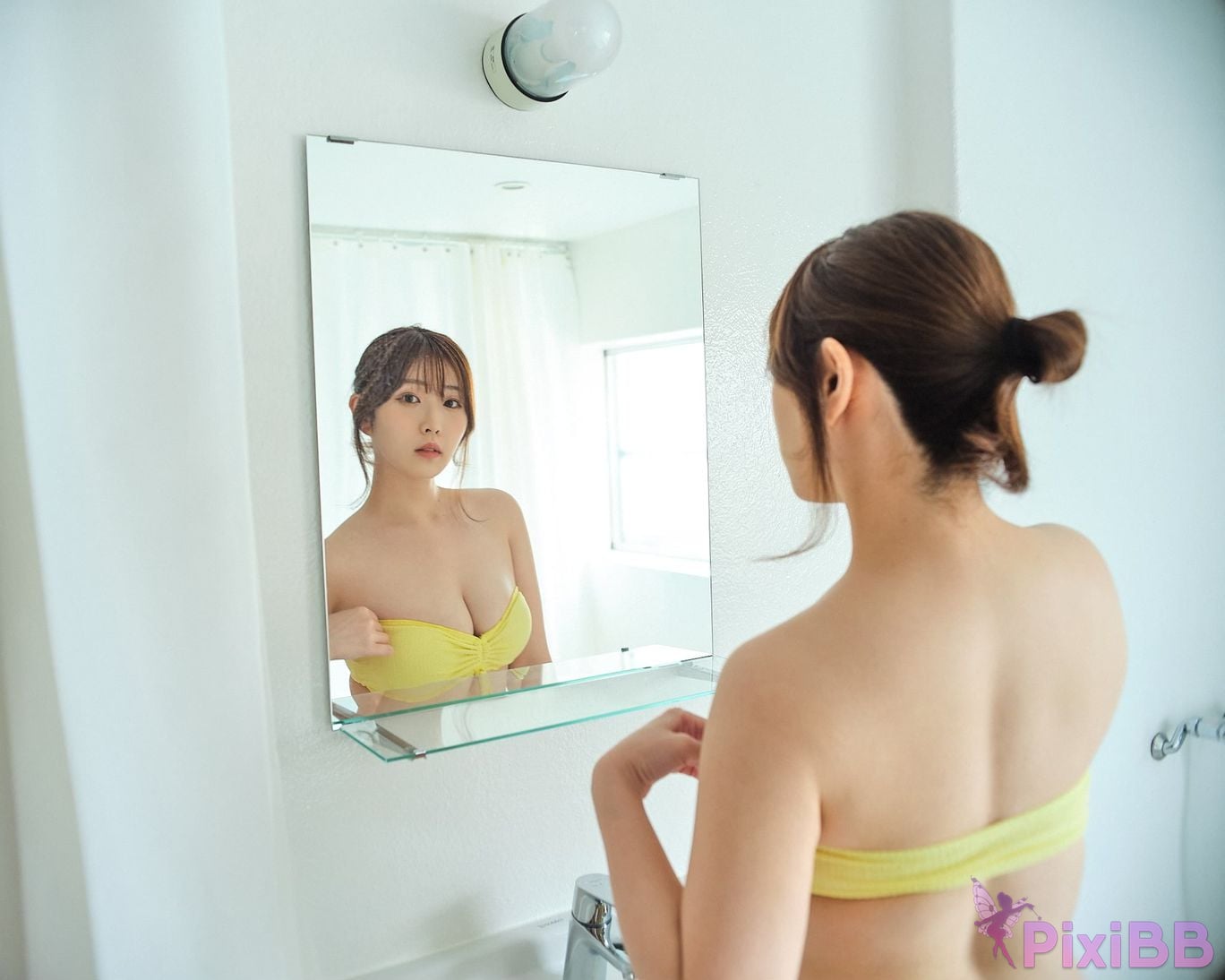 Japanese Idol Kasame Flower rain cape photo collection Bubble Bath PixiBB.COM 011
