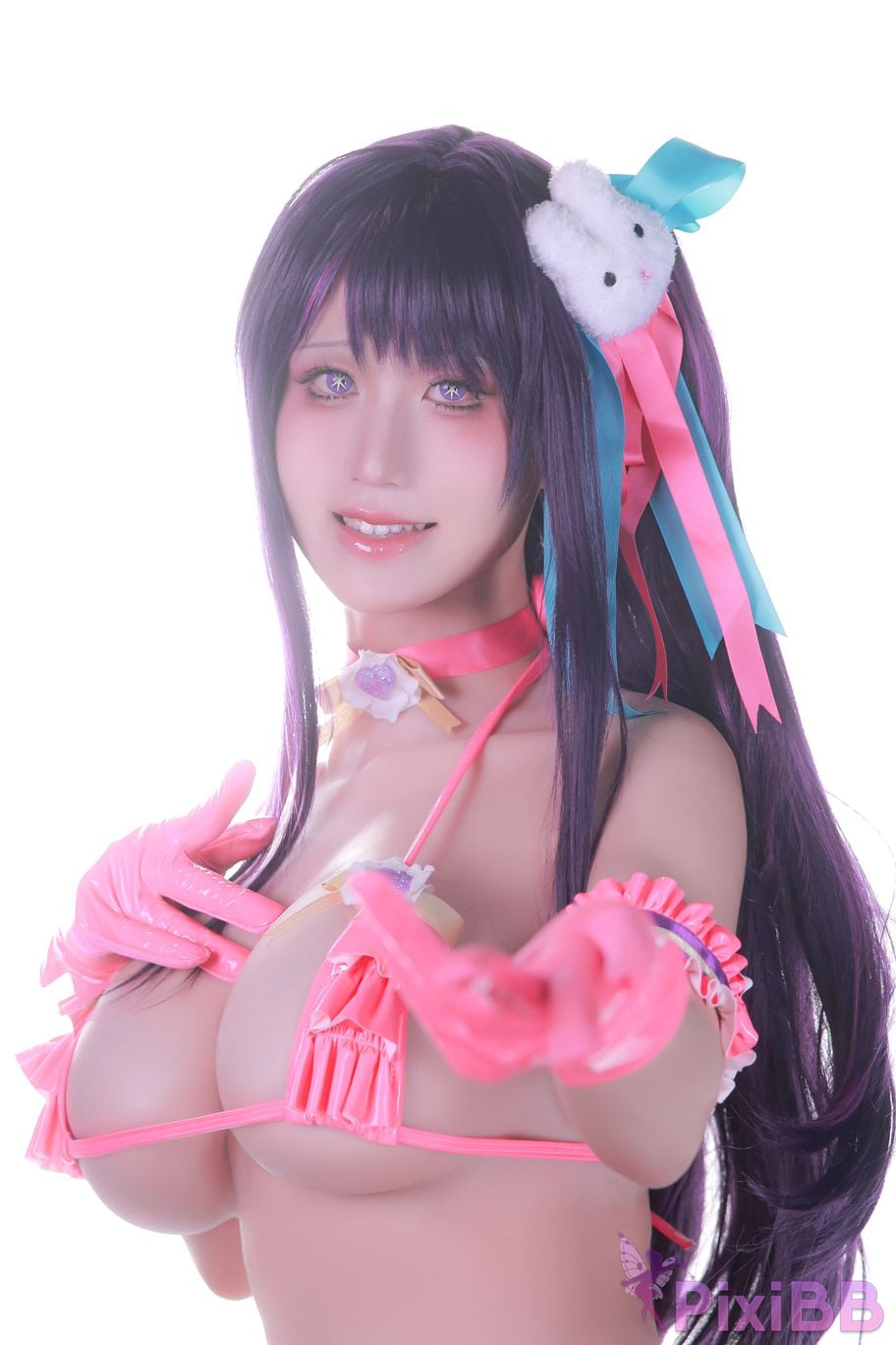 Cosplayer Three oclock in the morning Hoshino Ai fan bikini PixiBB.COM 040