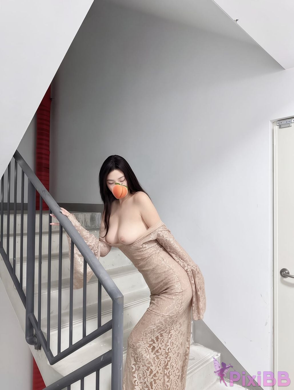 OtherXXX Lili peach Long legged and busty lady exposed in front of others for private photo shoot PixiBB.COM 014