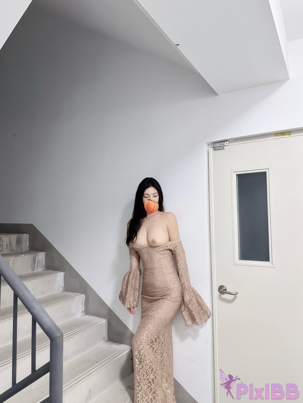 OtherXXX Lili peach Long legged and busty lady exposed in front of others for private photo shoot PixiBB.COM 032