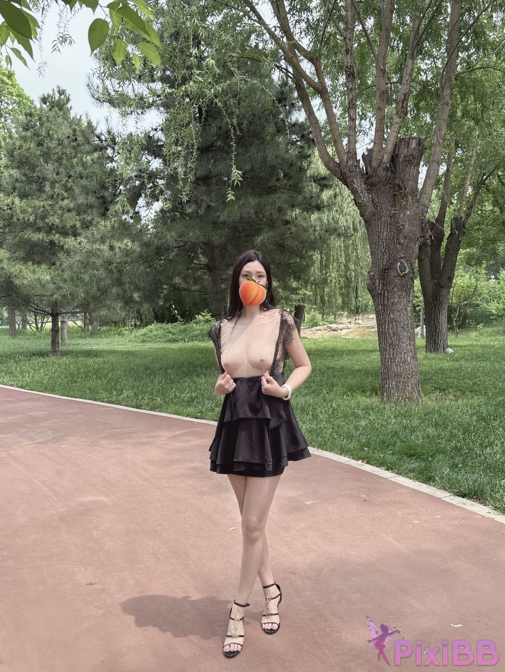 OtherXXX Lili peach Long legged and busty lady exposed in front of others for private photo shoot PixiBB.COM 050