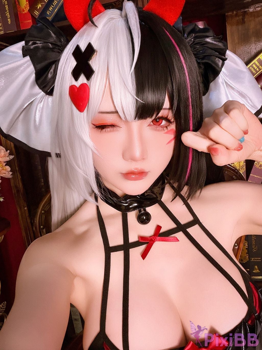 Cosplayer The star is late Hoshilily 2026 Year 06 monthly plan heterocyclic ring Requiem Raw hide Doujin PixiBB.COM 008