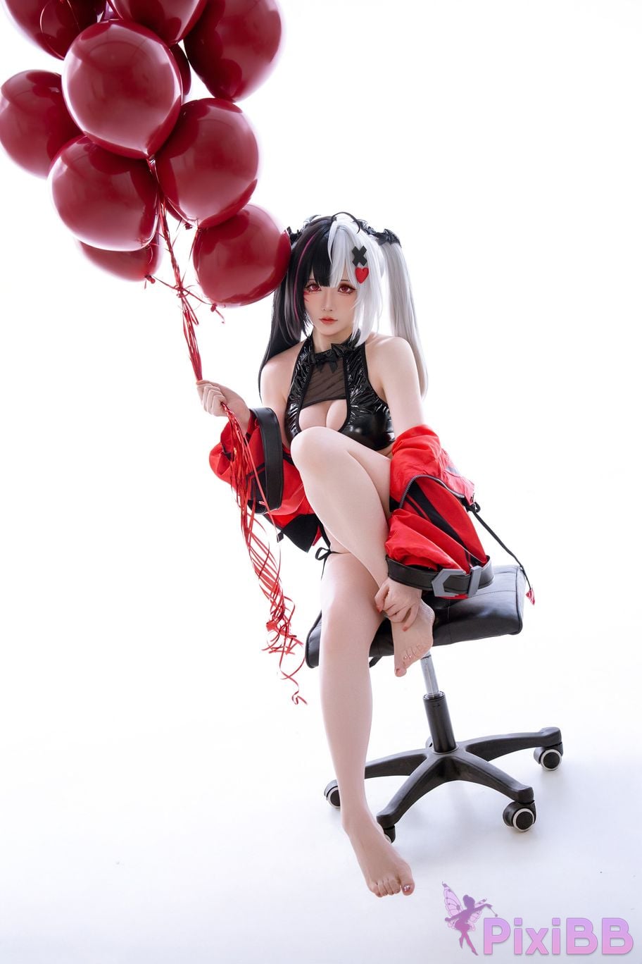 Cosplayer The star is late Hoshilily 2026 Year 06 monthly plan heterocyclic ring Requiem Raw hide Doujin PixiBB.COM 076