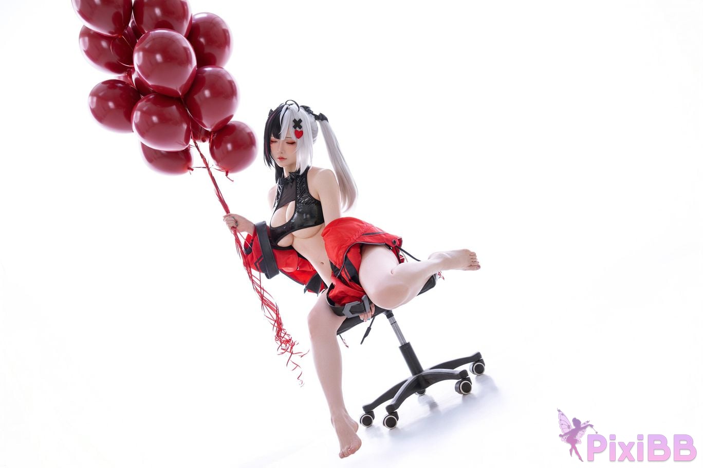Cosplayer The star is late Hoshilily 2026 Year 06 monthly plan heterocyclic ring Requiem Raw hide Doujin PixiBB.COM 078
