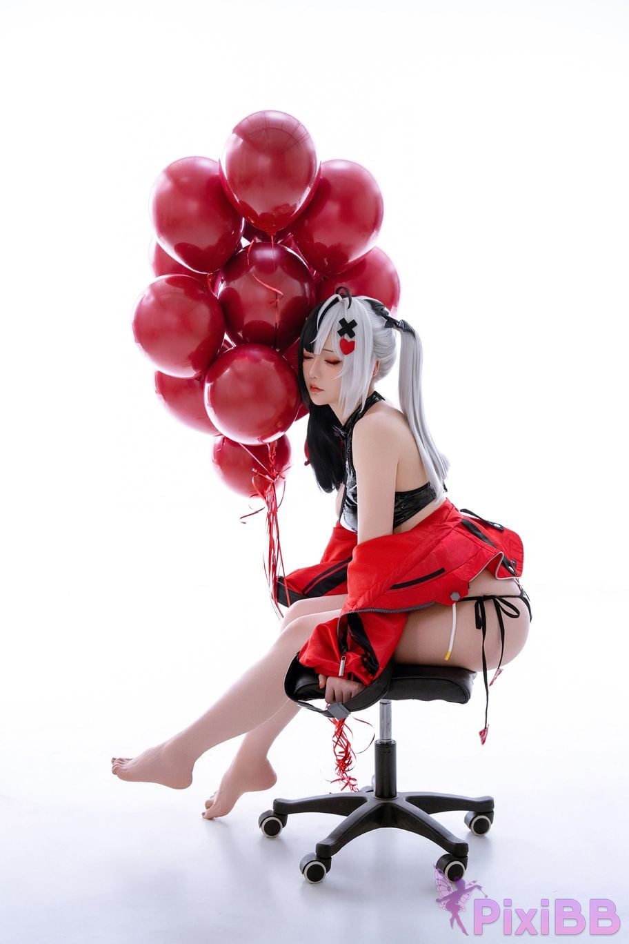 Cosplayer The star is late Hoshilily 2026 Year 06 monthly plan heterocyclic ring Requiem Raw hide Doujin PixiBB.COM 083