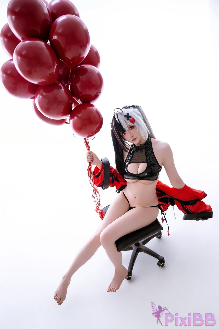 Cosplayer The star is late Hoshilily 2026 Year 06 monthly plan heterocyclic ring Requiem Raw hide Doujin PixiBB.COM 084