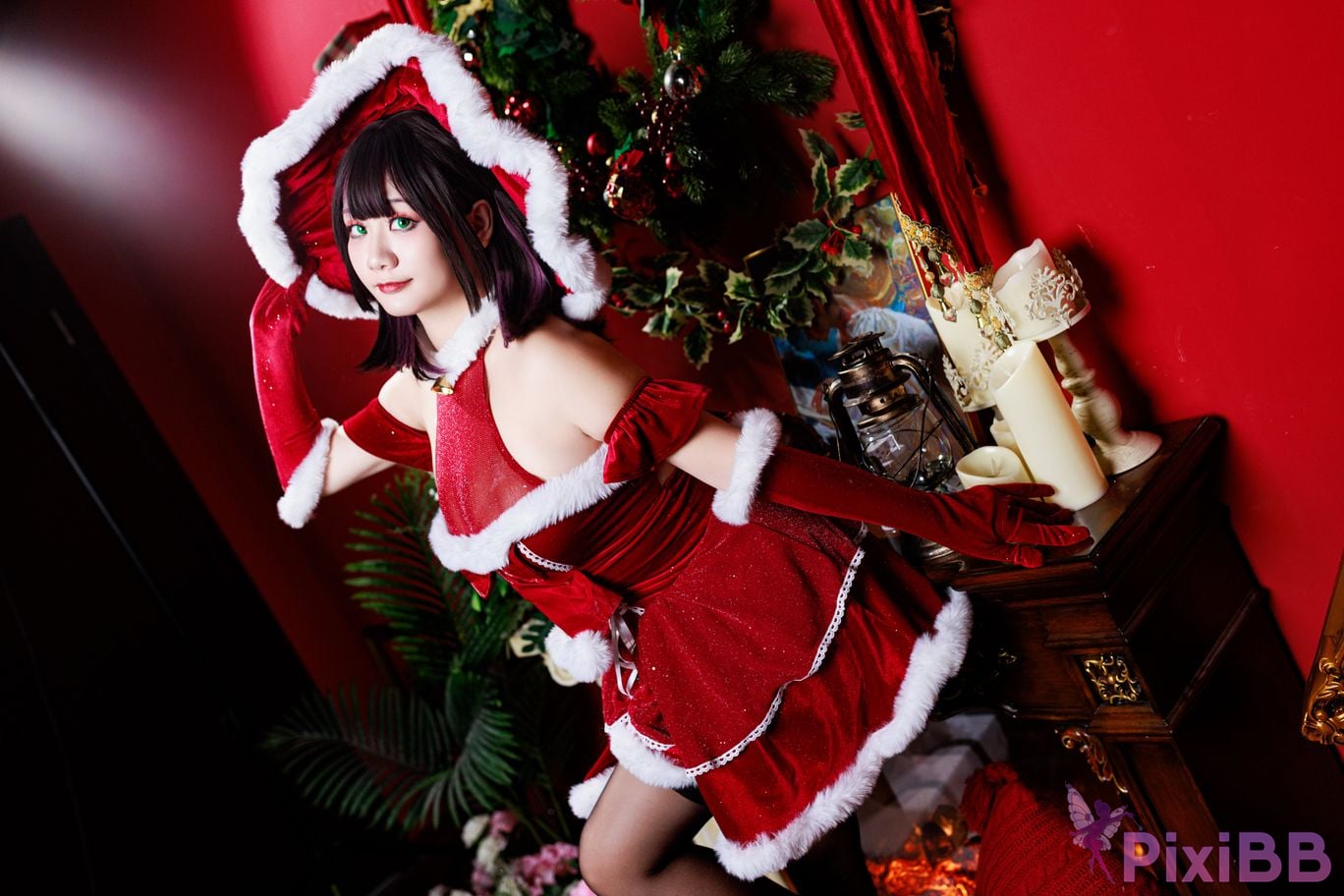 Cosplayer A Xuexue Christmas witch PixiBB.COM 003