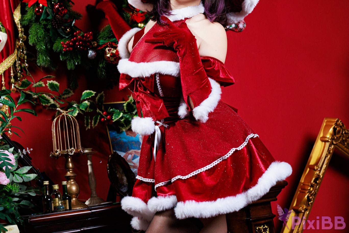 Cosplayer A Xuexue Christmas witch PixiBB.COM 004