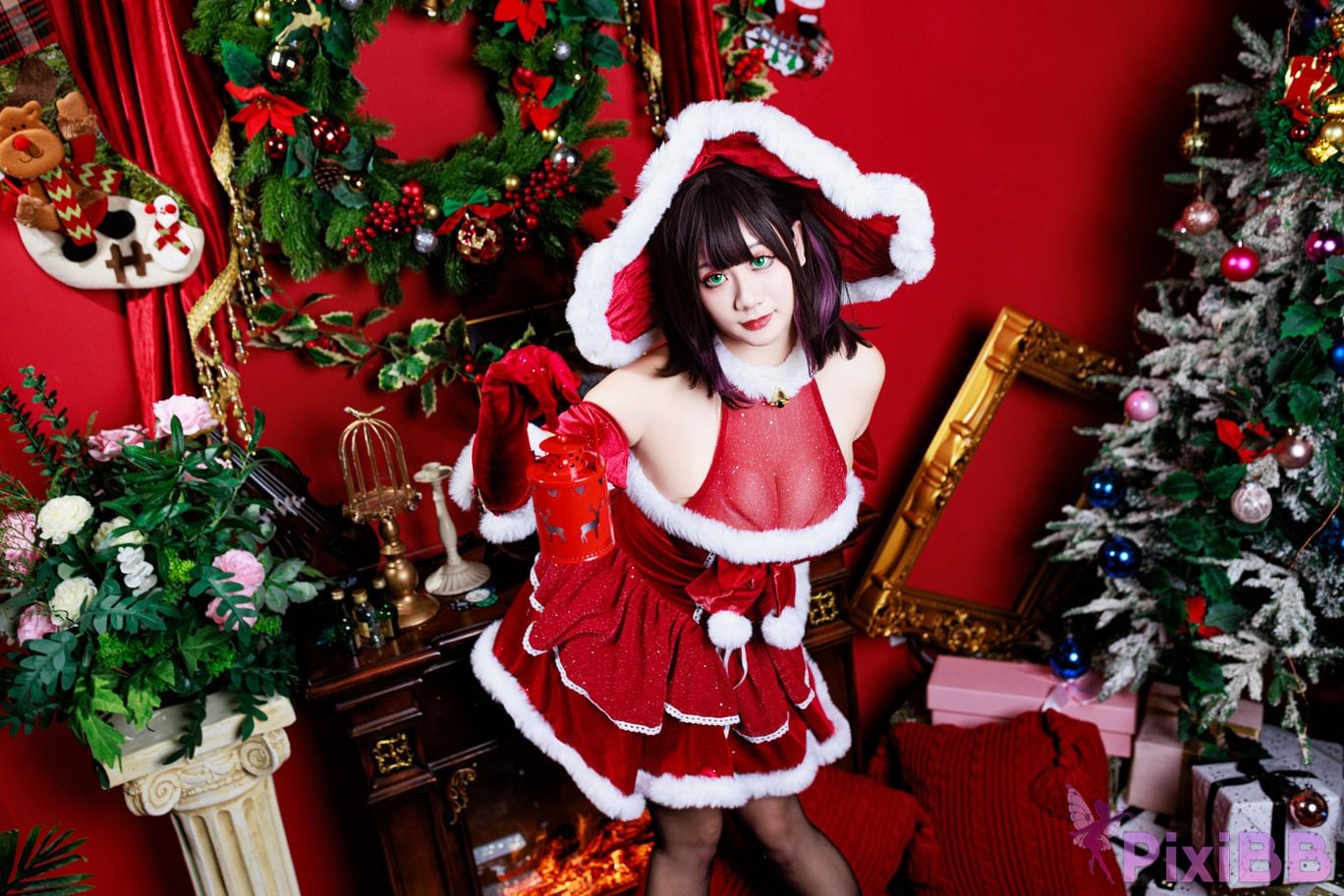 Cosplayer A Xuexue Christmas witch PixiBB.COM 006