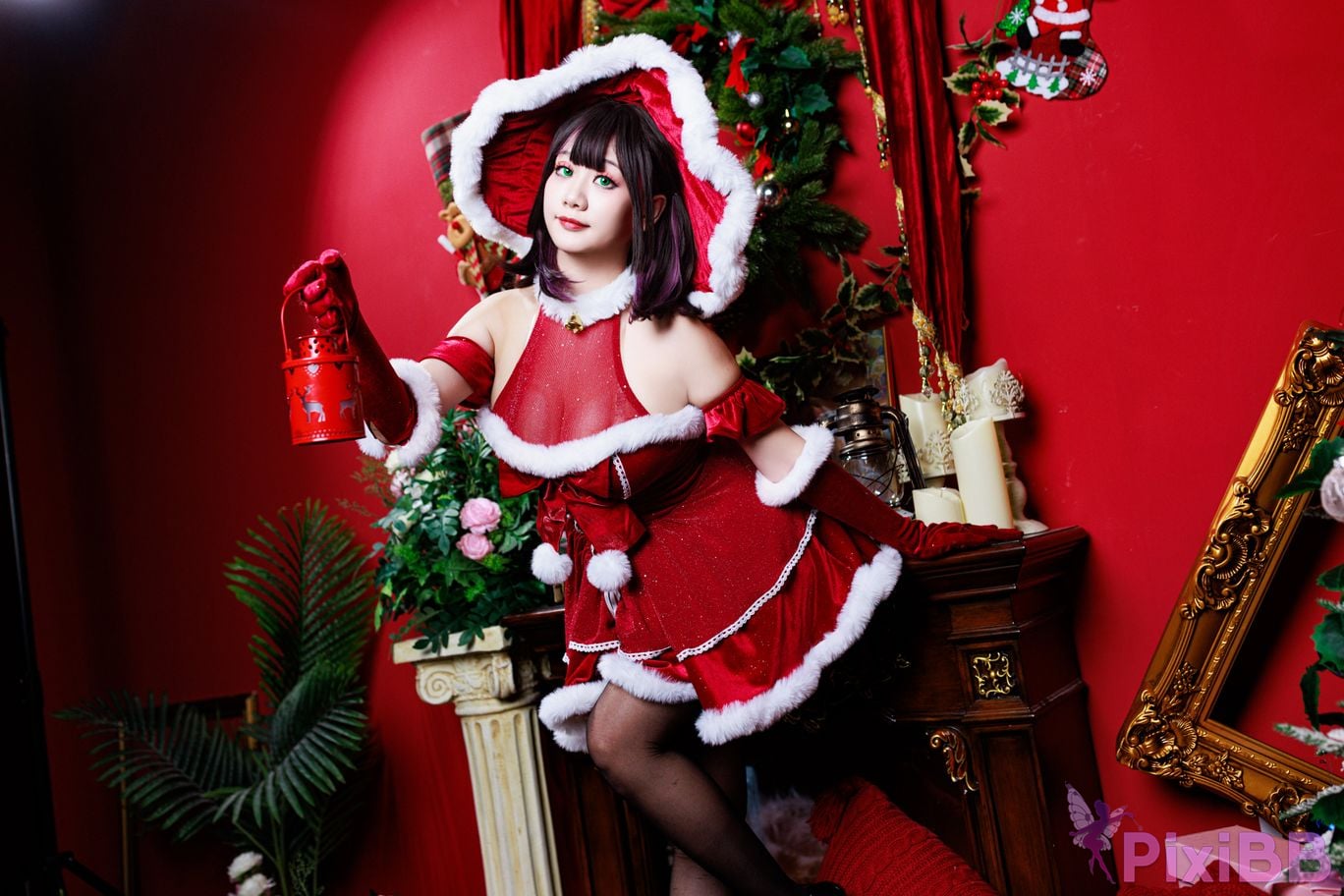Cosplayer A Xuexue Christmas witch PixiBB.COM 007