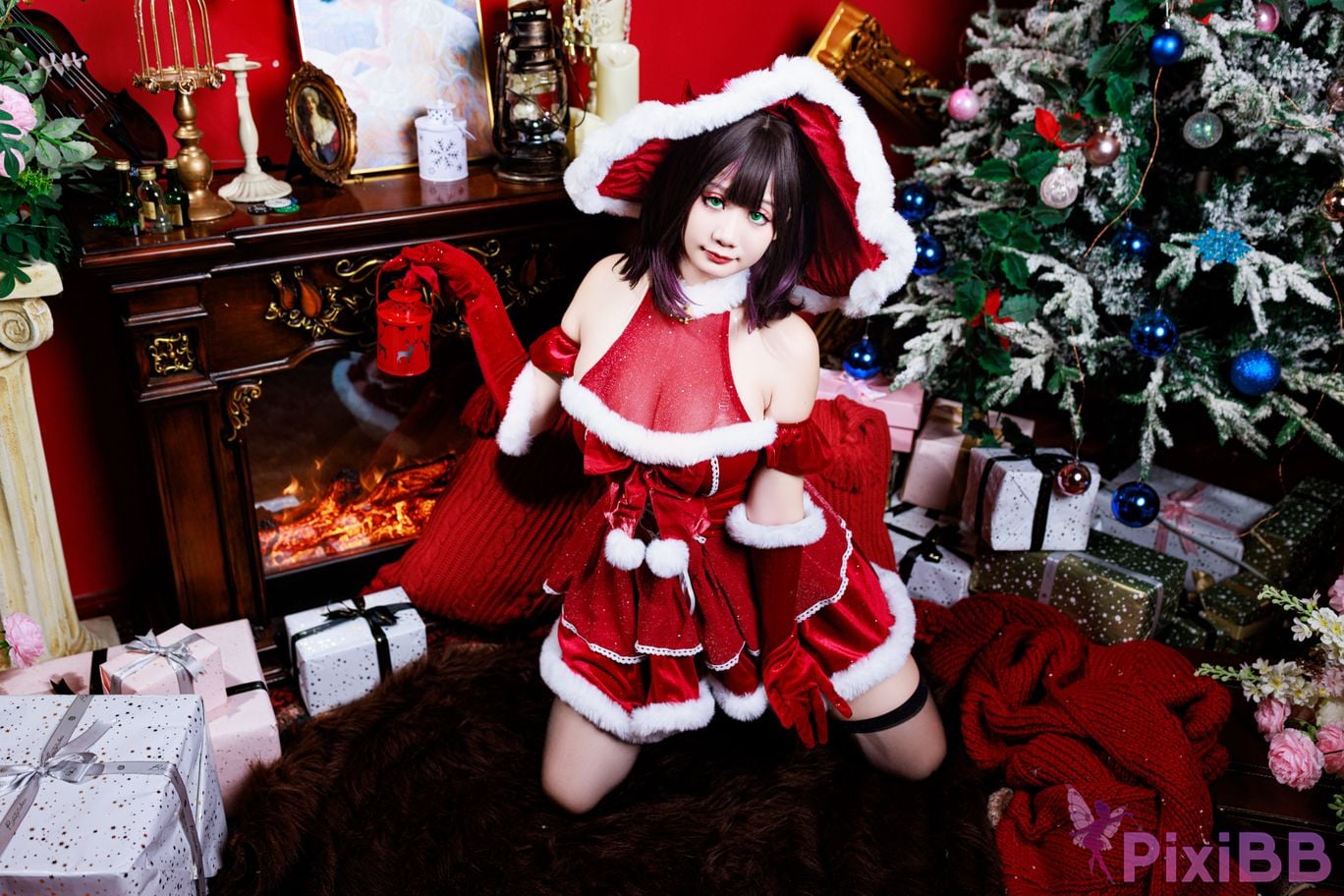 Cosplayer A Xuexue Christmas witch PixiBB.COM 008