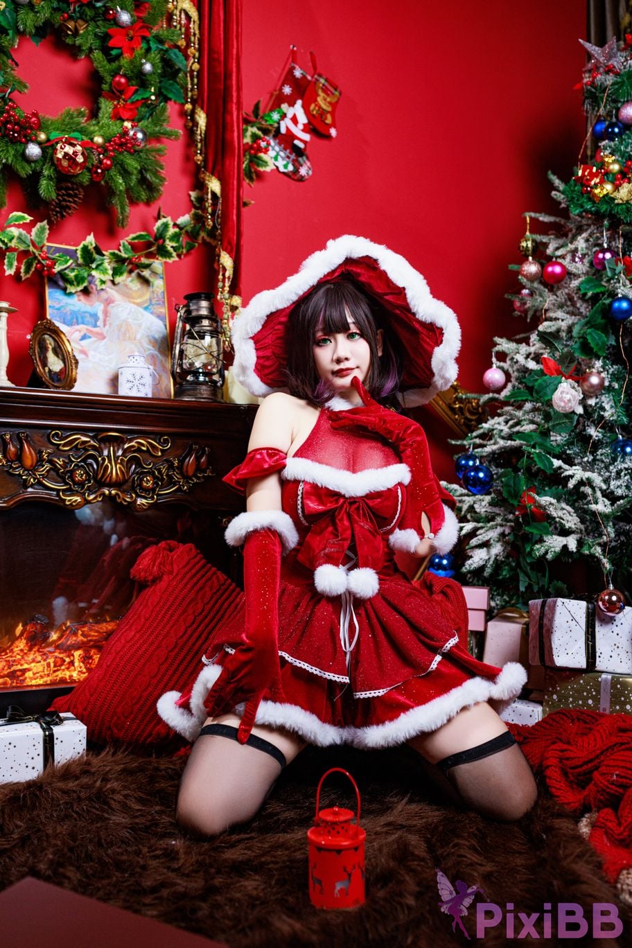 Cosplayer A Xuexue Christmas witch PixiBB.COM 011