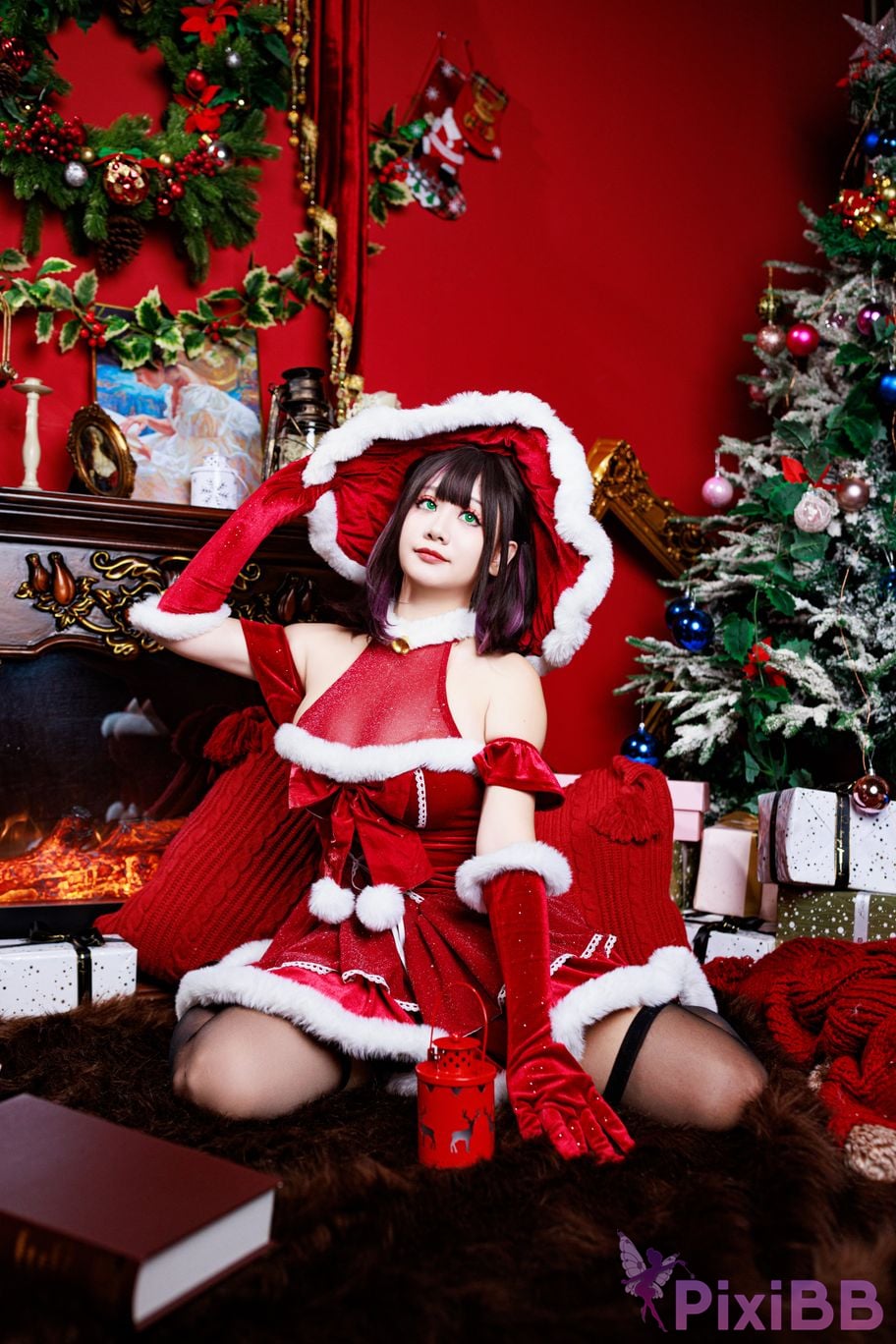 Cosplayer A Xuexue Christmas witch PixiBB.COM 014