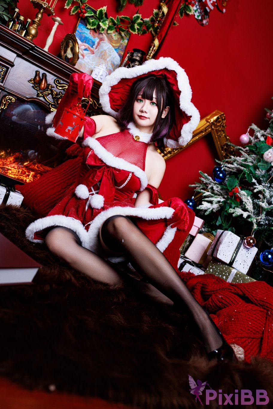 Cosplayer A Xuexue Christmas witch PixiBB.COM 015